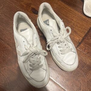 Veja Off-White Leather Sneakers 7